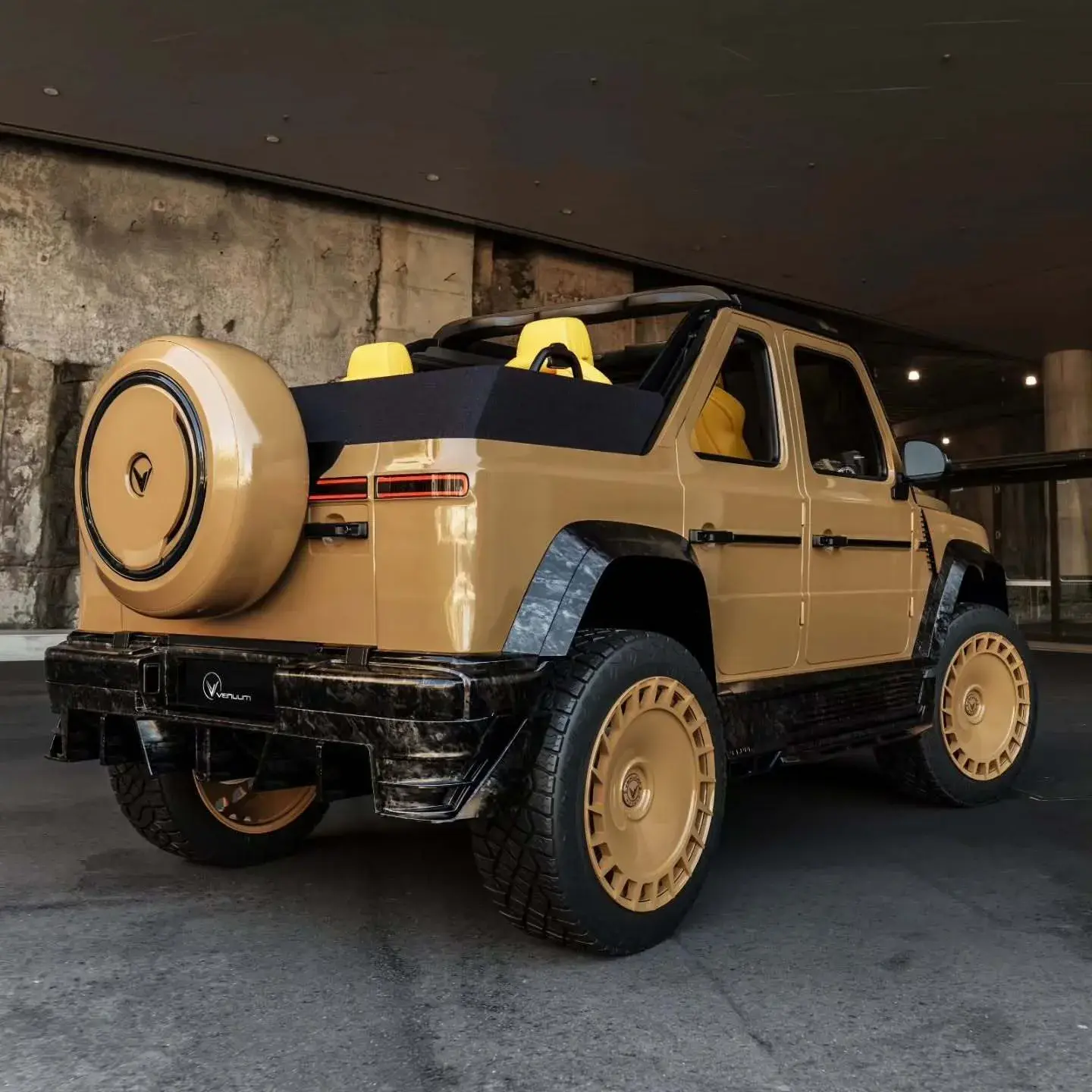 Tyunen from Venuum showed a limited-edition open G-Class with square headlights