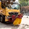 In China Howo sweeper "sucked in" road debris at 80 km/h
